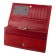 Purse with frame lock XL Nice, matte leather, red color