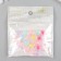 Plastic beads "Star with colored middle" Gloss Mix 1.2x1.2 cm