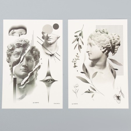 Set for creativity "Sculpture", translated tattoos, 2 sheets-5