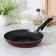 Pan Prosto, D = 24 cm, plastic handle, anti -stick coating, burgundy color