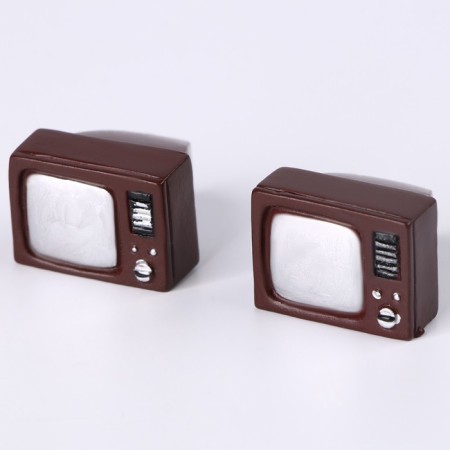 Miniature Puppet "TV", set 2 pcs., Size 1 pc. - 2 × 2 × 2 cm-2