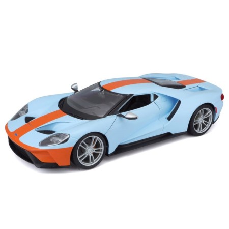 MASTO DIE-CAST 2017 Ford GT machine, opening doors, 1:18, orange-blue color-2