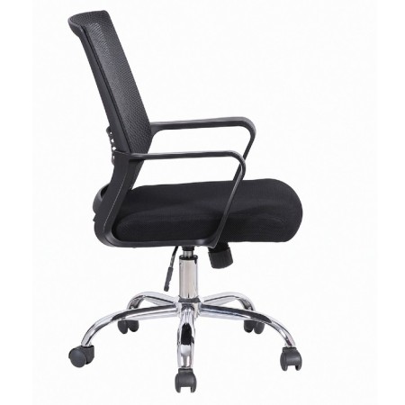 Brabix chair "Daily MG-317", with armrests, chrome, black-2