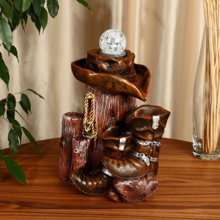 Fountain "Boots by the tree" 13x22x26 cm (with backlight)