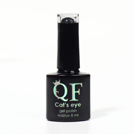 Nail gel polish, Cat`s Eye, 3 phase, 8ml, LED/UV, chameleon/gray/purple color (01)-6