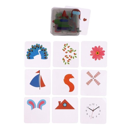 Developing game IQ-Loto "Mom and Babies", 2 players, 3+-3
