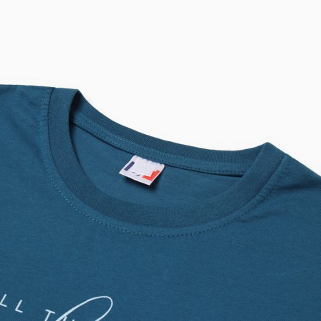 T-shirt female, dark-turquoise color, size 50-5