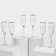 Set of glass glasses "Lavender", 170 ml, 6 pcs