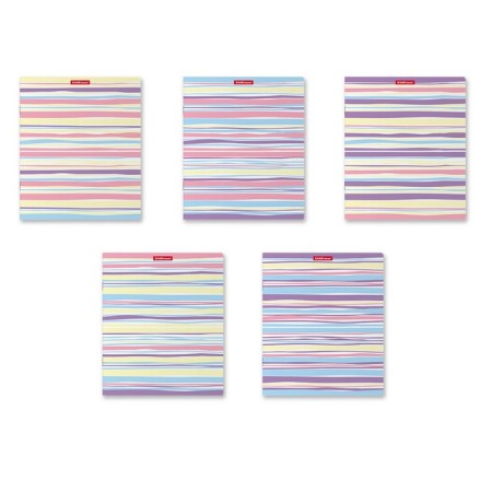 Notebook of 48 sheets in the Pastel Lines cage, cover coated cardboard, offset unit, mix-1