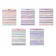 Notebook of 48 sheets in the Pastel Lines cage, cover coated cardboard, offset unit, mix