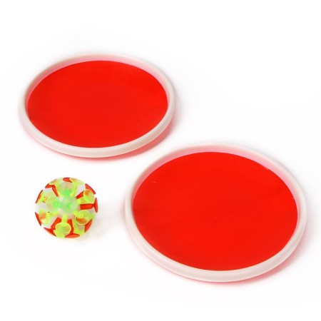 Velcro game, set: 2 plates, ball, mix color-8