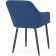 Steve Metal/velor, black/blue 52x68x81 cm