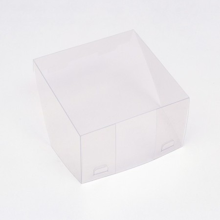 Confectionery folding box for 4 cupcakes, craft 16 x 16 x 10 cm-3