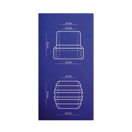 Box C, set 4 pcs, gel silicone, black-1