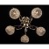 Miraage 5x40W Cella E27, gold 54x54x30 cm