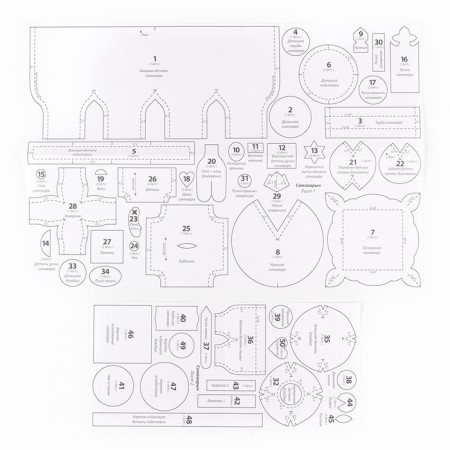 A set of manufacturing a textile toy "Samovarych", height - 19 cm-4