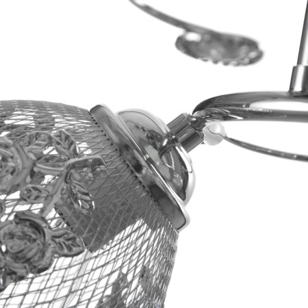 Roshel chandelier 3x60W E27 chrome 42x42x26cm.-6