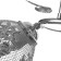 Roshel chandelier 3x60W E27 chrome 42x42x26cm.