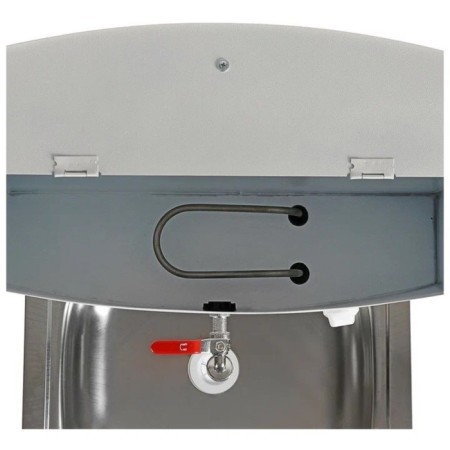 Washbuilder "Termix", with EVN, 1250 W, tank metal, stainless sink, 17 l, white-5