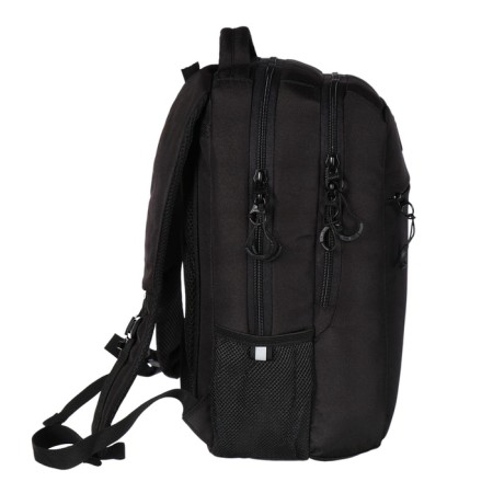 School backpack, 39 x 26 x 19 cm, Grizzly, ergonomic back, laptop department, black-3