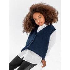 Жилет для девочки Amarobaby Knit Mild, рост 122 см, цвет синий