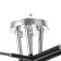 Luer "Indis" 6he27 40W Black-chromium 60x60x26 cm