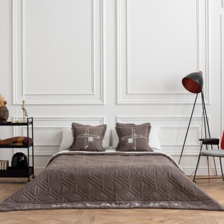Cover with pillowcases "Bridget", size 230x250 cm, color gray color-3