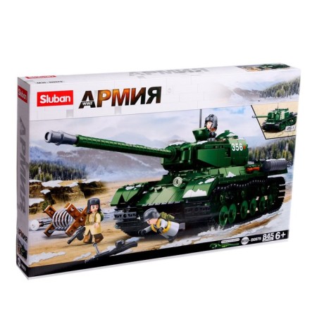 Constructor Army of the Second World War "Soviet Tank", 2 assembly options IS-2 and ISU-152, 845 parts-4