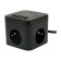 Network filter Cablexpert Cube Cube-3-U4-B-1.5, 3P, 10A, 4xUSB, 1.5m, Ur. Protection 4+, black