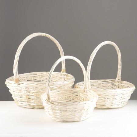 A set of baskets of 3 pcs, D40x15x42 cm; D35x13/37 cm; D30x11/32 cm, willow-2