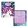 Notebook in a cage 18 sheets, 5 types of mix, cover coated cardboard, Minnie Mouse and unicorn