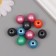 Beads for creativity wood "metallic" set of 10 pcs 1.6x1.6x1.6 cm