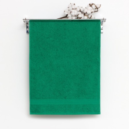 Terry towel 50x90 cm, bright green 440 g/m2, cotton 100%
