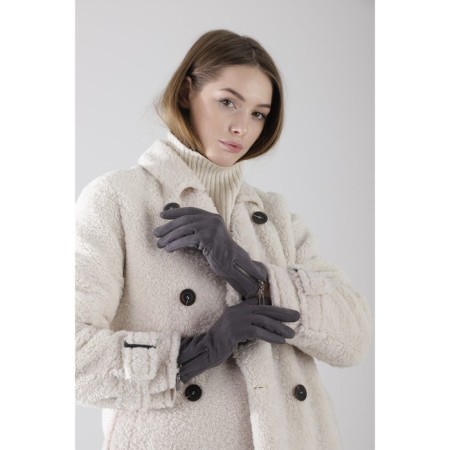 Gloves, size 8, without insulation, gray color-1