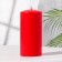 Candle-cylinder, 15x7 cm, 70 hours, red