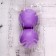 Set of balls plastic D-8 cm, 2 pcs "matte" purple