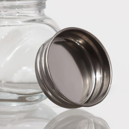Glass jar for spices with a metal lid “Mini”, 70 ml, 5.3 × 3.7 × 5.4 cm-3