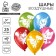 Latex ball 12 “Lovely animals”, pastel, 25 pcs., Mix color