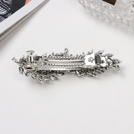 Sherry-automatic hairpin leaves, 10 cm, silver-1