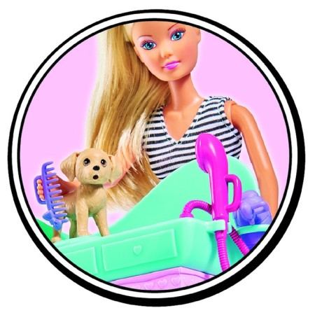 Steffi doll with two dogs, 29 cm-5