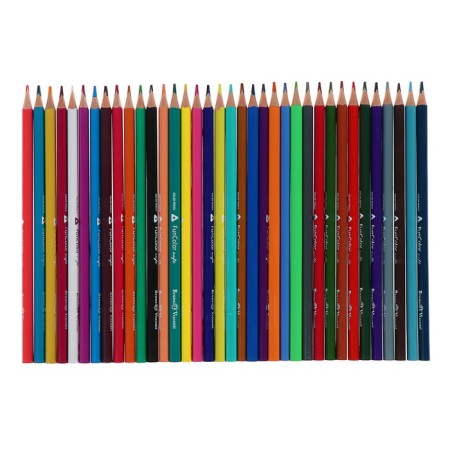 Faincolor color pencils Funcolor are plastic, in cardboard tube, mix-2