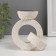 Gypsum candlestick, metal for 1 candle "ring" d = 3.8 cm 6x11x11.2 cm