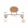 Aleta chandelier 2x40W BP E27 Gold Model: 2800430