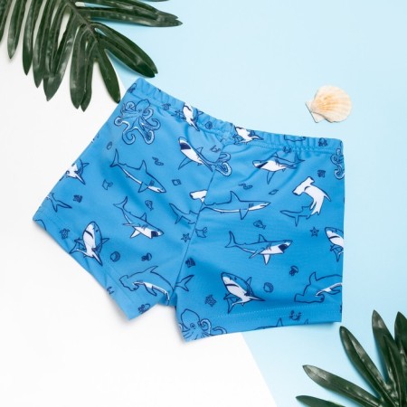 Bathing swimming trunks for the boy KAFTAN “Underwater World” Growth 86-92 (28), Blue color-4