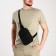 Young youth bag-bag, Textura, from textiles, black color