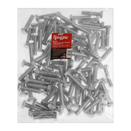 Bolt "Tundra Krep", with a hexagonal head, galvanized, Din933, M12x50 mm, 5 kg-3
