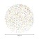 The tablecloth on the New Year Confetti table, Round, Saten, D = 150 cm