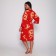 Female set (robe/shirt), red color, size 44