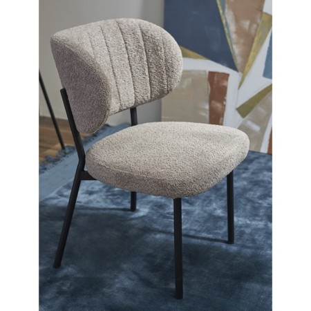 ROBBI chair, 550 × 640 × 845 mm, Builder, gray-beige color-14