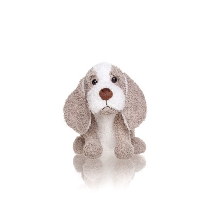 Soft toy Gulliver dog, gray-white color, 22 cm